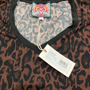 NWT Johnny Was leopard dress size L